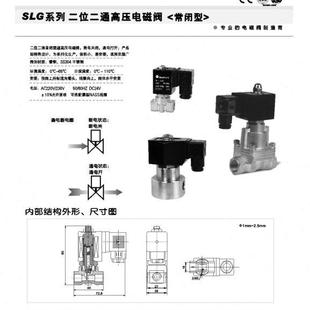 Sanlixin SLG 5451三力信 1.5 高压电磁阀SLG1DF02V1BC2 D06