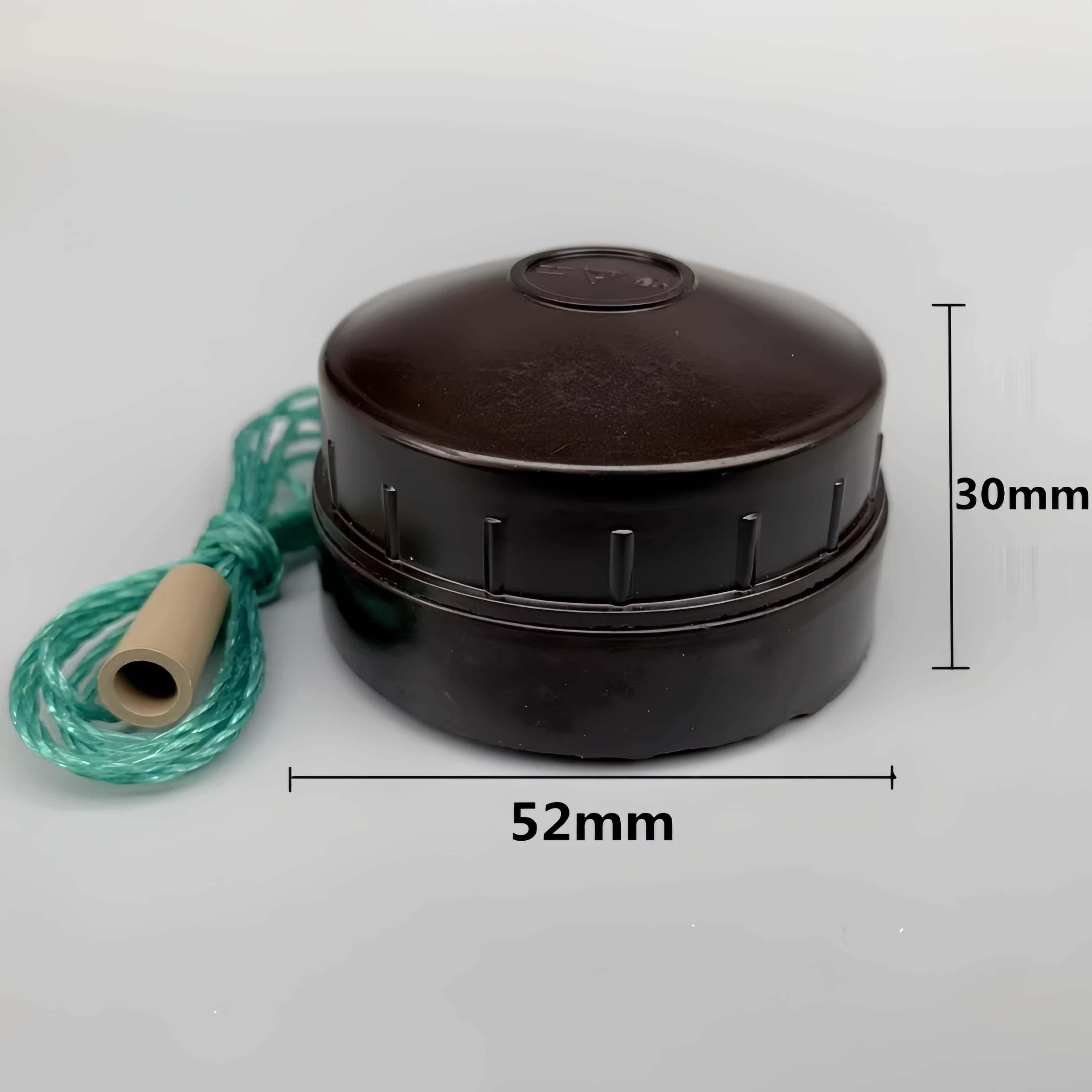 上海精工拉绳开关家用老房子照明灯泡单控/双控拉线圆形老式开关