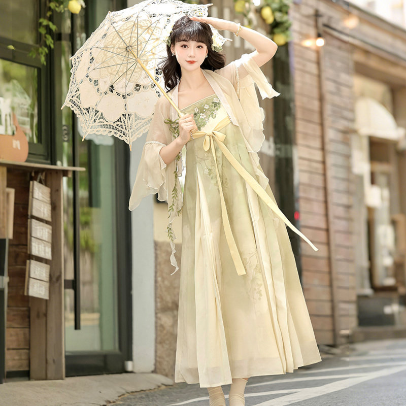 葡萄冰汉服女中国风新中式套装