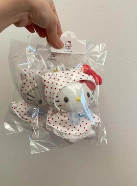 新日本WQINSHOE波点雨衣哈喽Kitty挂件可O爱哈喽kt包包挂件礼物女