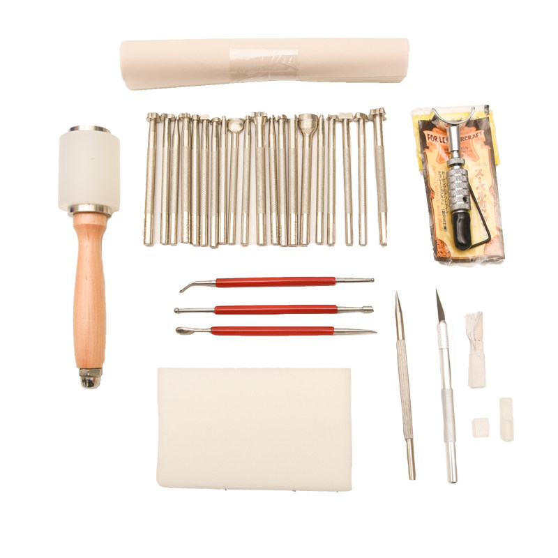 新手工皮雕工具套装 皮艺雕花diy植鞣革雕刻印花T工具初级入门套,居家布艺,其他/配件/DIY/缝纫,淘宝优惠券,粉丝福利购,淘宝优惠卷