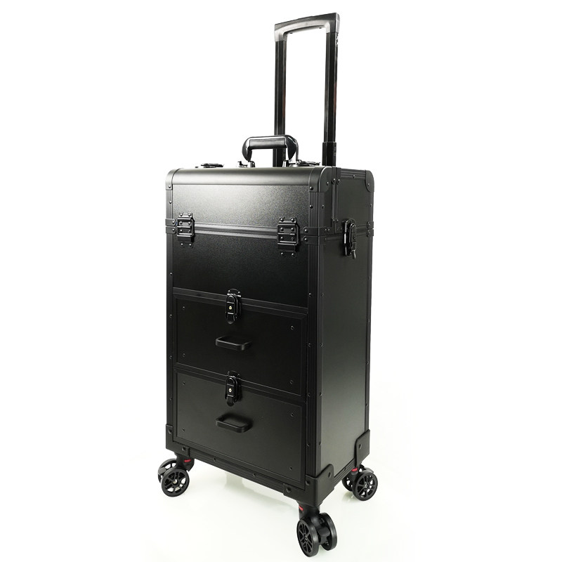 新妆百纳轻奢铝合金大号拉杆化妆箱专业跟K妆师美甲发纹绣收纳工,收纳整理,化妆箱/盒,淘宝优惠券,粉丝福利购,淘宝优惠卷