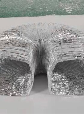 新包邮通风管铝箔伸缩软管方形erro机排风管油烟S机烧烤车排烟方