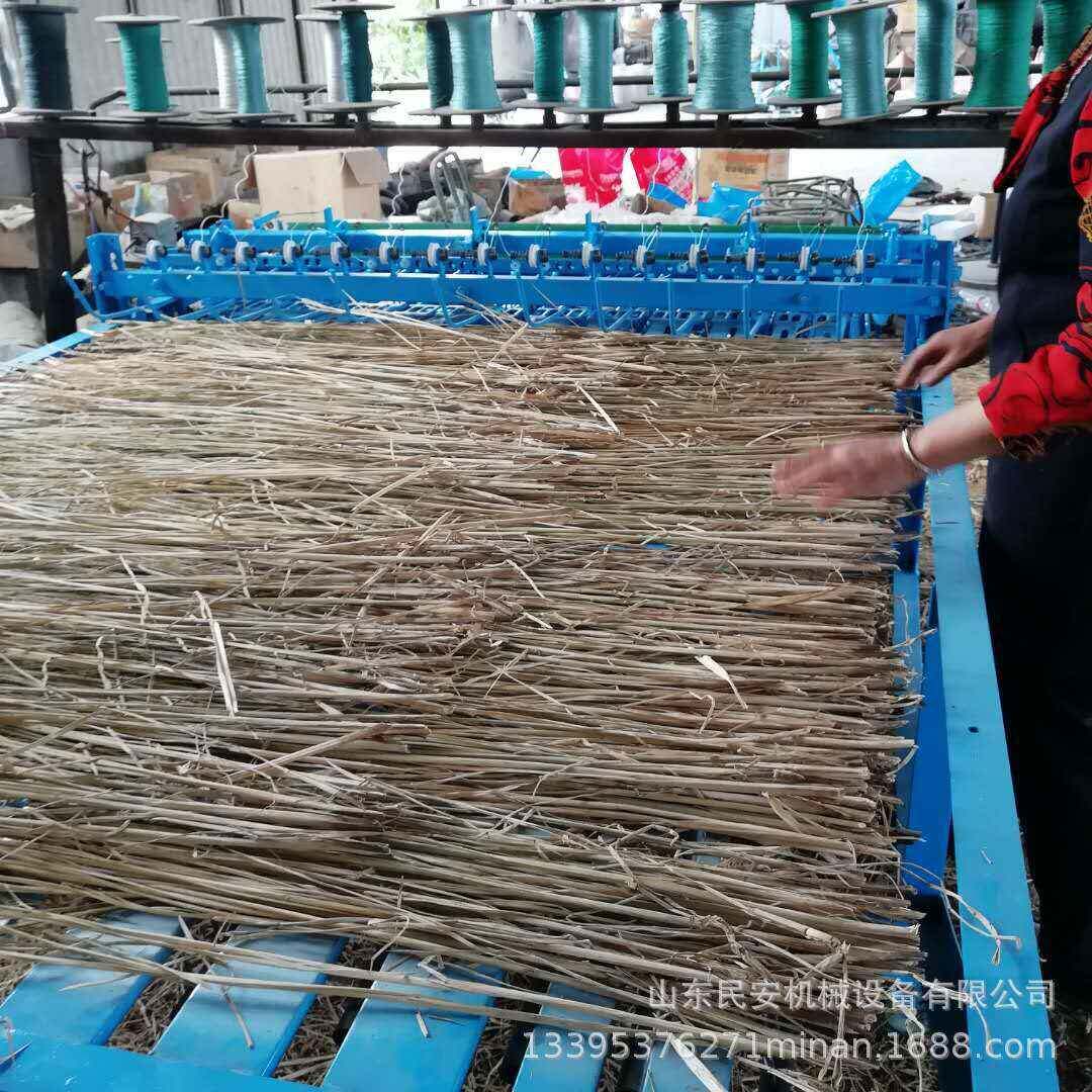 电动蒲草稻草电动编织机2m商用芦苇草帘机秸秆竹子草席编织机
