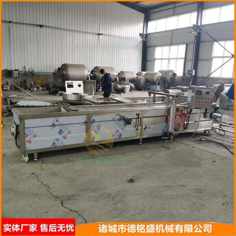 实拍连云港馓子油炸线图 炸大馓子油炸锅 温度控制准确的馓子机