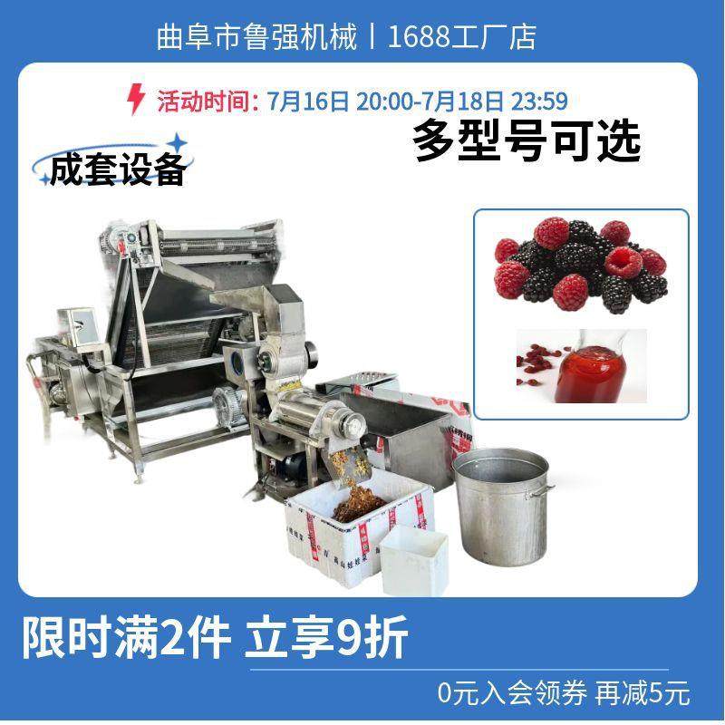 蓝莓榨汁机 厂家供应蓝莓破碎榨汁机价格 1吨蓝莓清洗榨汁机,清洗/食品/商业设备,果蔬加工设备,淘宝优惠券,粉丝福利购,淘宝优惠卷