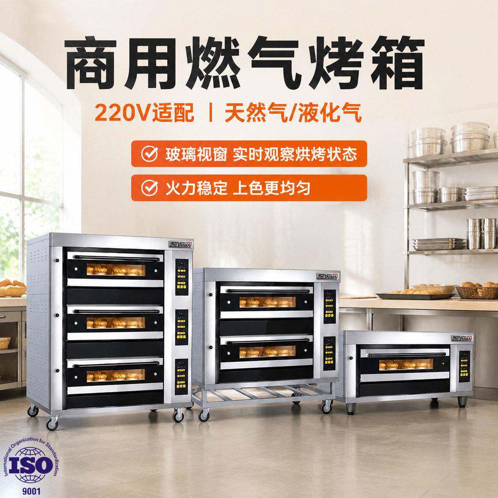 商用燃气烤箱Gas Oven一层两层三层燃气烤炉 液化气烤箱可插电
