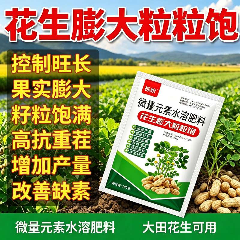 正品花生膨大粒粒饱花生专用膨大剂花生增产增收快速大果叶面肥