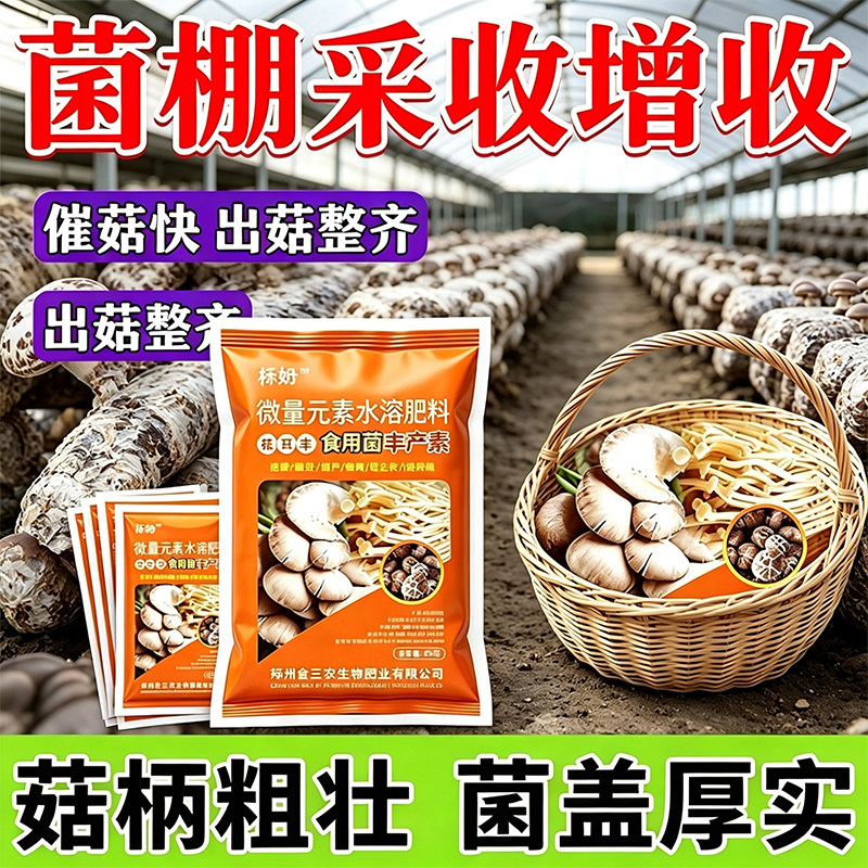 香菇专用肥食用菌菌菇营养液生态宝羊肚菌香菇蘑菇通用型菌肥正品
