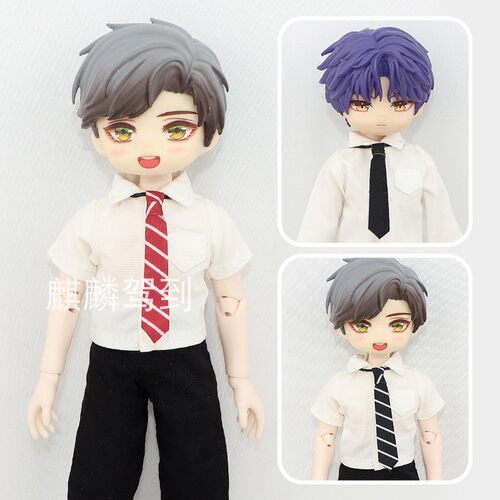 扎克衣服8分bjd娃衣北冥衬衣领带