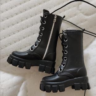 阿巳2.0 3.0娃衣高筒靴鞋子bjd娃娃12分衣服配件马丁靴北冥体娃鞋