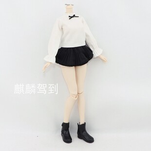 小铃铛28cm特6分娃衣女bjd衣服衬衫短裙 模特臀围14.3cm腰围8.8cm