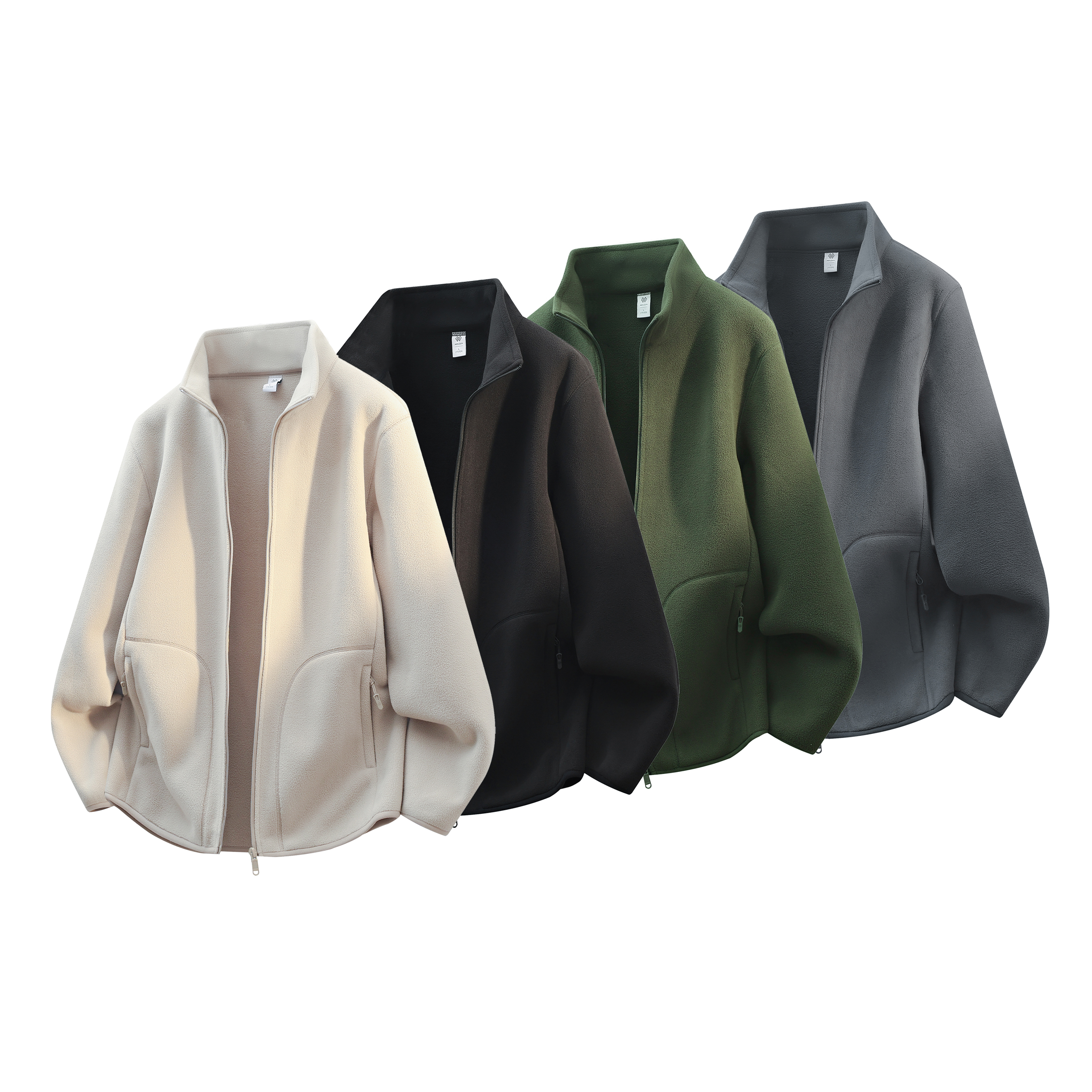 秋冬上新立领户外简约纯色时尚轻奢男生厚糯米绒情侣百搭外套2557