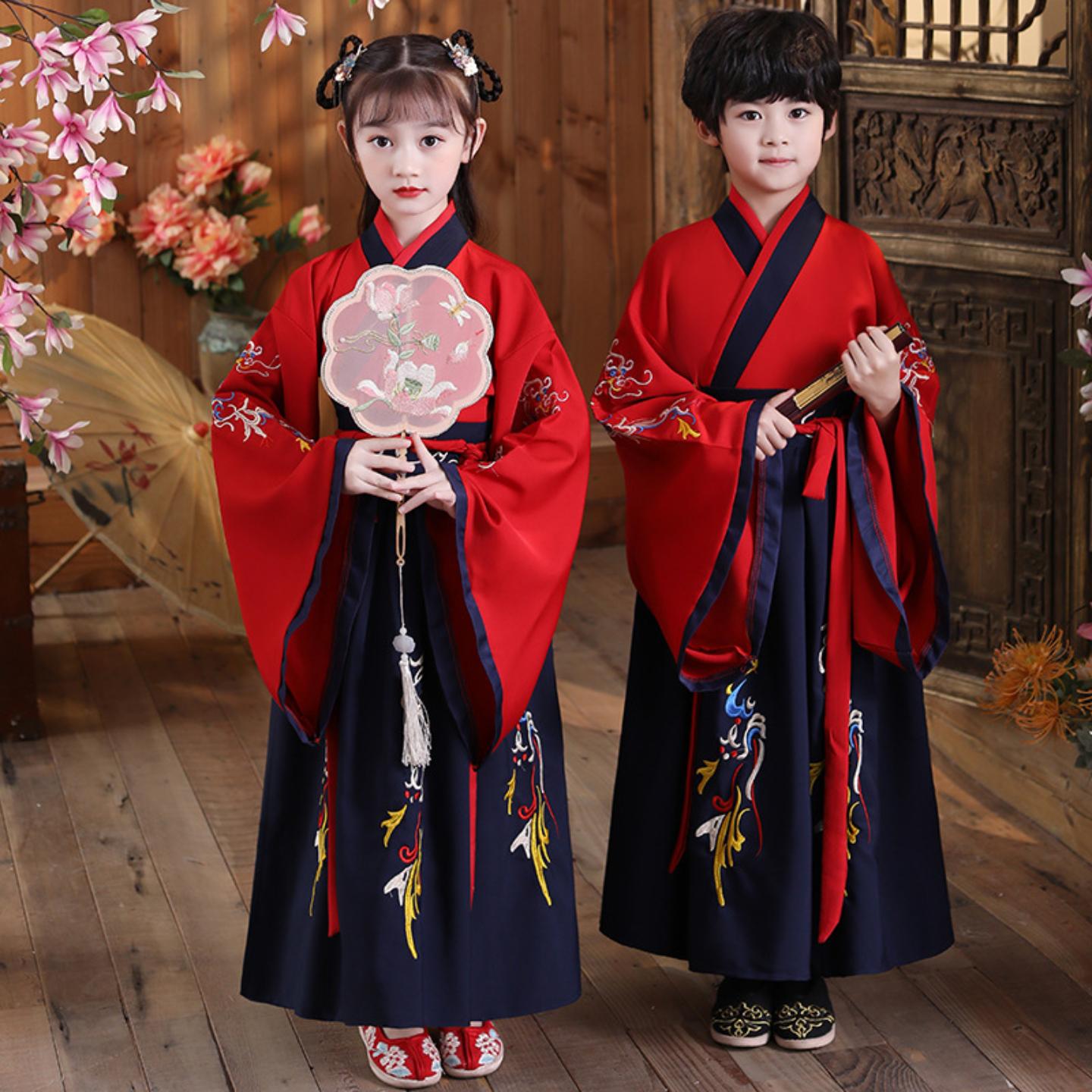 儿童古装汉服国学服男童女童