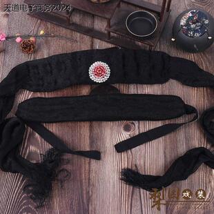 戏曲花旦包头用品 旦角化妆插泡子用泡条布 水沙青衣前额发垫发包