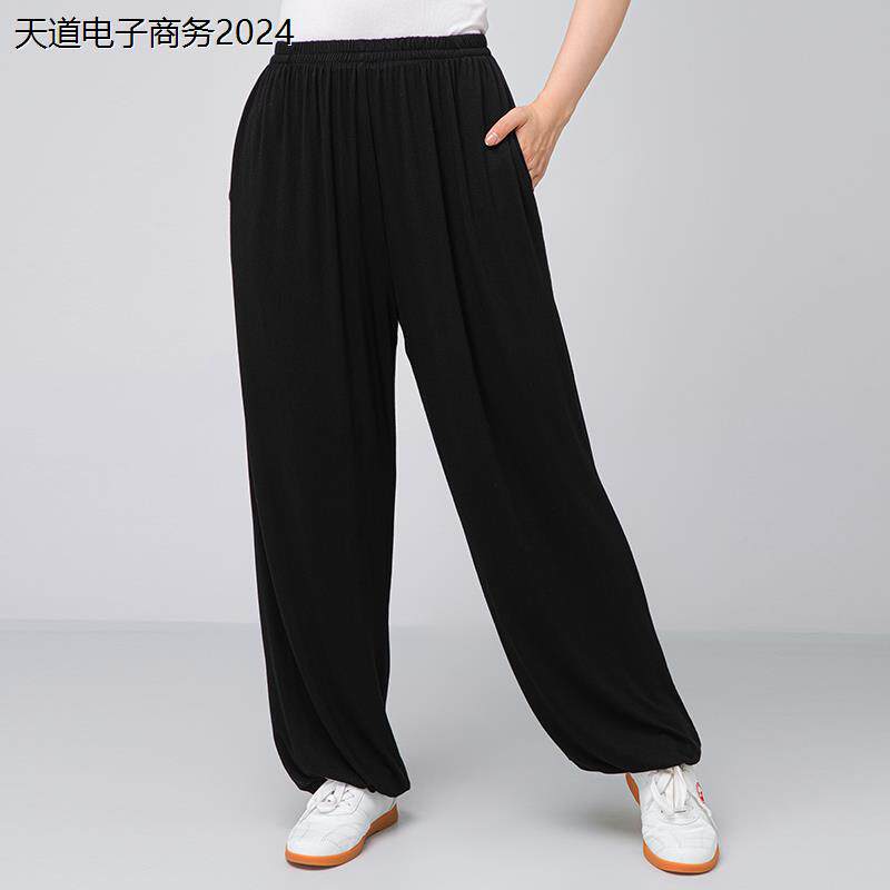 太极裤女新款莫代尔棉夏