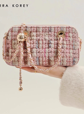 Cierra Korey官网 小香风针织链条包包女2025新款高级感单肩斜挎