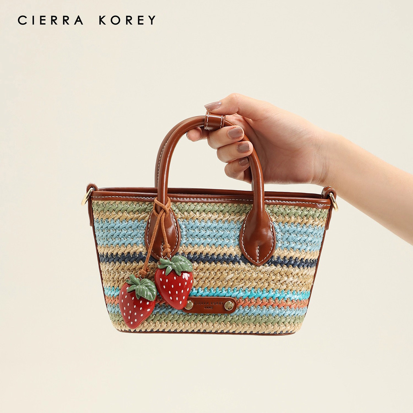 CierraKorey官网 托特包包女夏彩色编织包手提小包休闲单肩斜挎包,箱包皮具/热销女包/男包,托特包,淘宝优惠券,粉丝福利购,淘宝优惠卷
