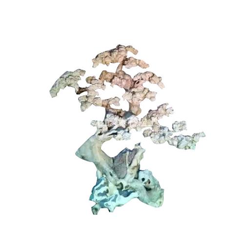 厂家定制仿真花树盆景复古树枝实木造型树室内外装饰树造景观树