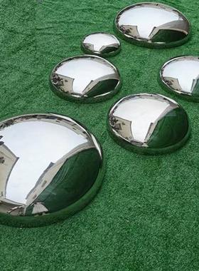 不锈钢椭圆鹅卵石雕塑摆件草坪蛋形几何石头水池水景镜面水滴坐凳