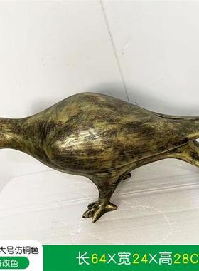 仿真鸽子摆件动物雕塑仿不锈钢铜小鸟燕子户外庭院花园室内装饰品