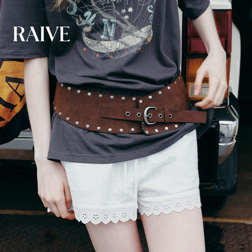 RAIVE韩系系带宽松显瘦休闲短裤