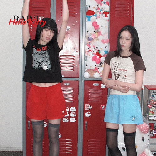 RAIVEXHELLOKITTY宽松短裤