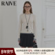 RAIVE2025秋冬新款 女上衣复古学院波点假两件撞色韩系圆领长袖 T恤