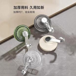 轻奢吸盘挂钩强力承重免打孔浴室卫生间粘钩墙壁门后无痕毛巾挂钩