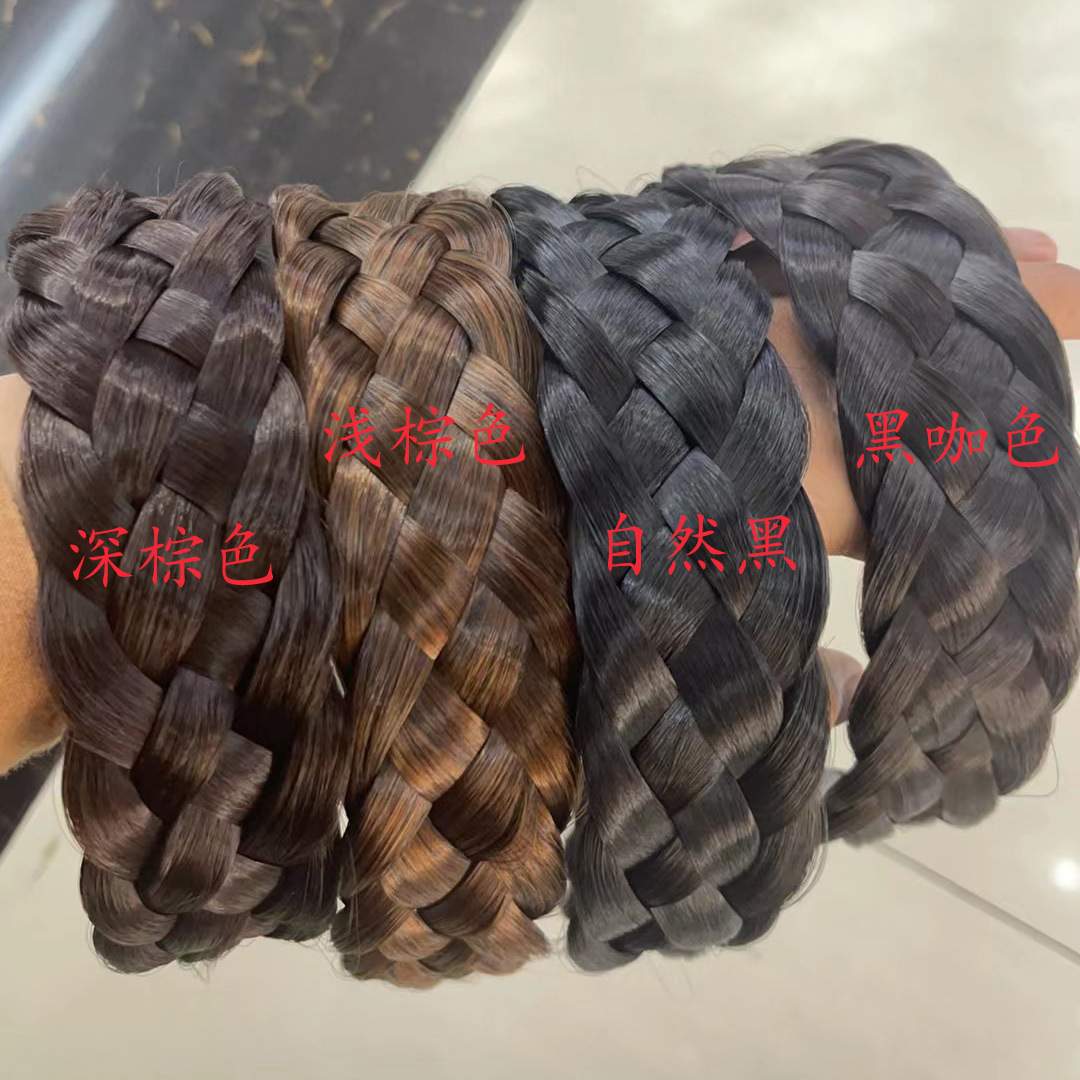 鱼骨辫子发箍女编发发夹一体