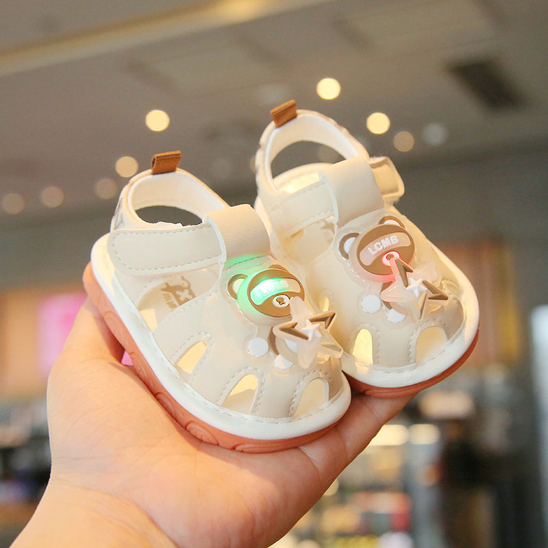 男宝宝凉鞋夏季卡通鞋子0一1-2岁