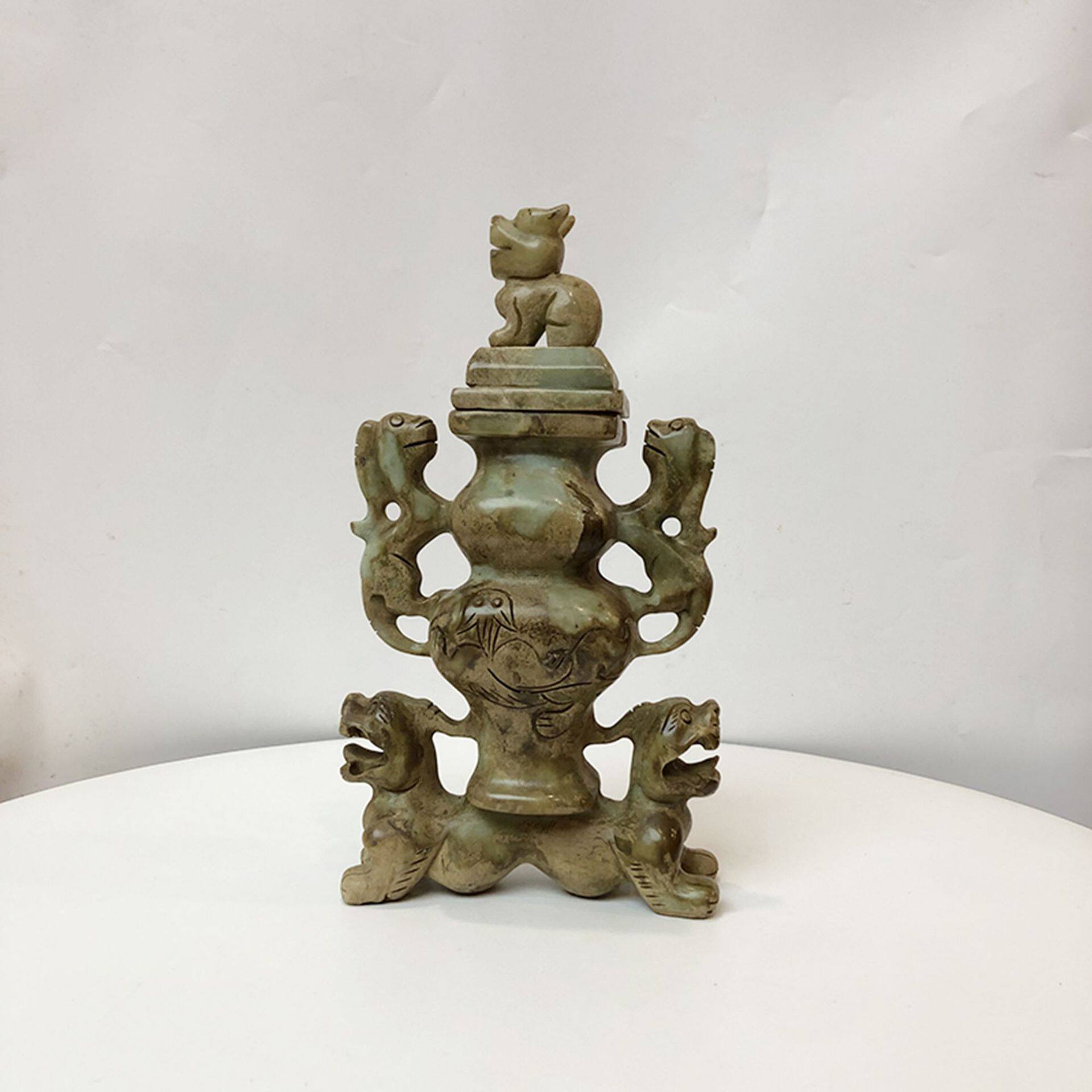 钰程本命年玉器熏炉博山炉仿古摆件古玩花瓶厂家批发复古