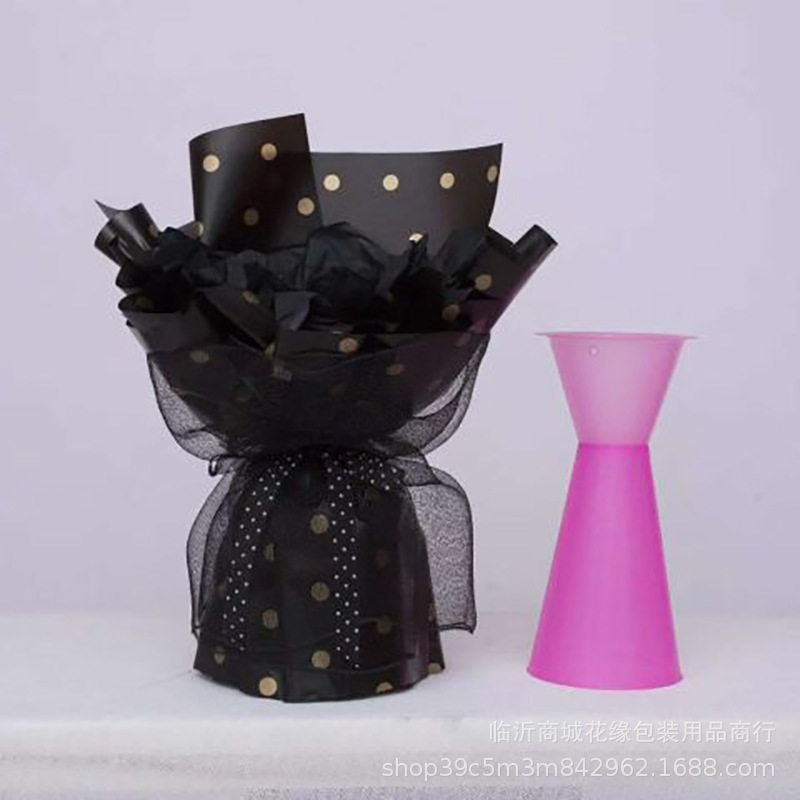 包花神器鲜花花束内胆箭筒插花神器99朵玫瑰花鲜花花托插花桶束筒