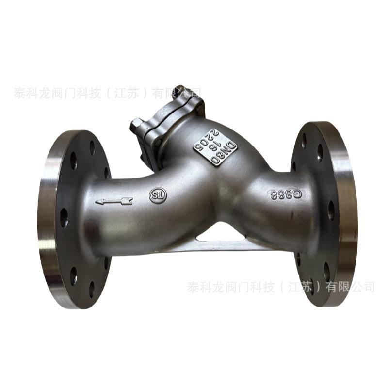 2205Y型过滤器法兰连接双相不锈钢4APN16
