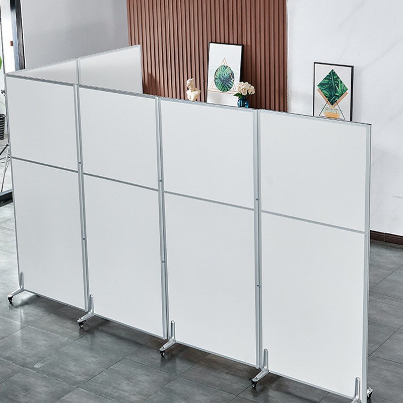 办公室移动折叠屏风隔断现货车间仓库活动隔板推拉简易挡板