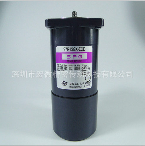 韩国SPG电磁刹车调速马达 S9R60GA-ES12CE 60W电磁刹车调速马达