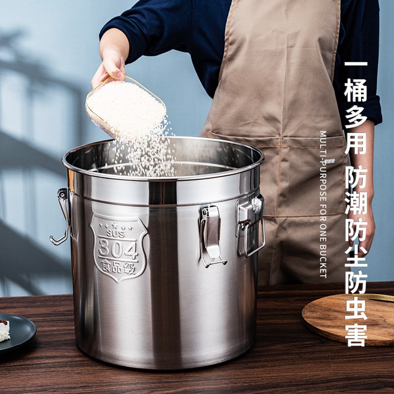 304不锈钢密封桶 花生油桶牛奶桶茶叶罐储汤桶米桶运输密封桶酒桶