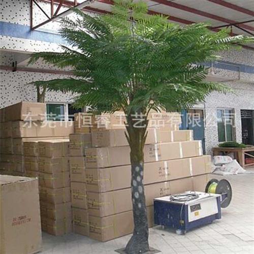 源头厂家大量定制仿真桫椤树恐龙馆绿化人造娑罗树道具假树定制
