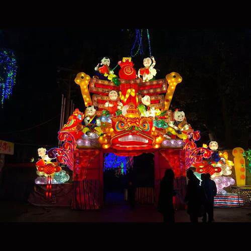 自贡供应创意灯光节花灯装饰户外大型景观LED造型灯灯会展示