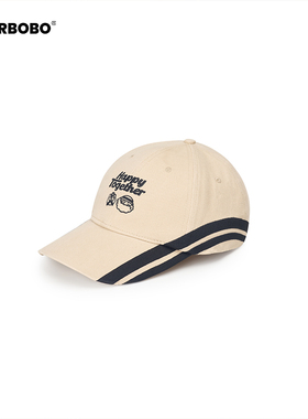 happy together棒球帽  宽帽檐大脸显脸小 硬顶防晒遮阳男女同款