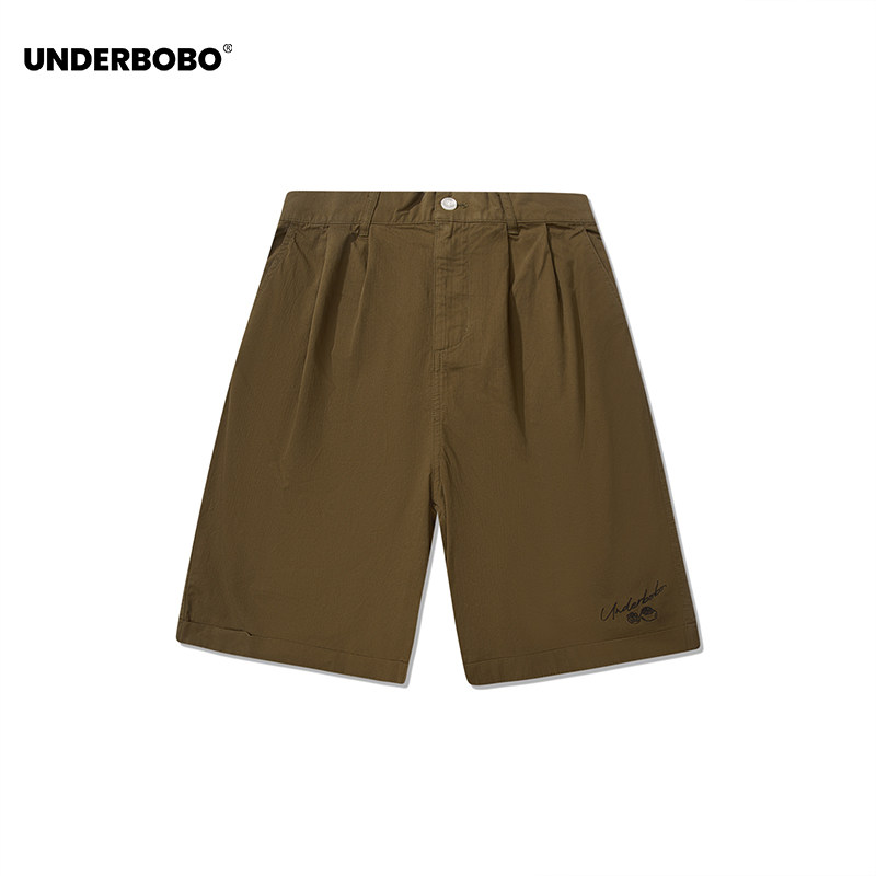 UNDERBOBO休闲女款短裤直筒裤棉