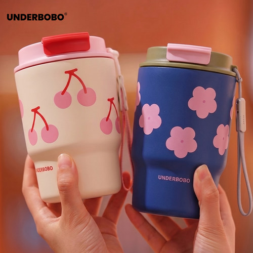 UNDERBOBO樱桃/樱花吸管保温杯