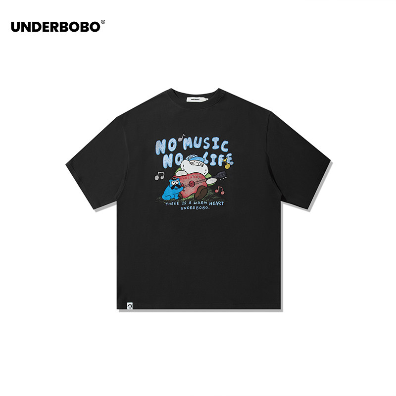 UNDERBOBO休闲内搭情侣款短袖T恤