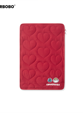 BOBO绗缝爱心笔记本内胆包 电脑包保护收纳14寸防摔防震通勤男女