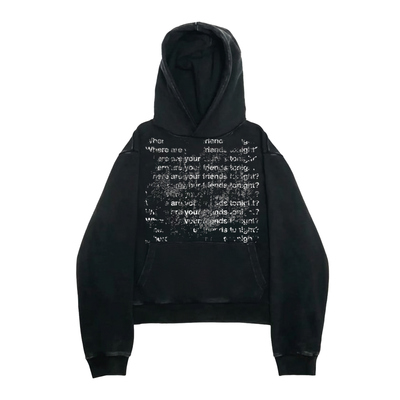 十卟 SHIBU 美式做旧朋克青年金属感音乐节穿搭轻亚日常个性卫衣