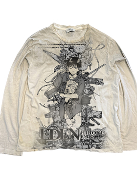 十卟SHIBU 伊甸园Eden二次元日漫长袖赛博朋克punk上衣T恤潮感tee