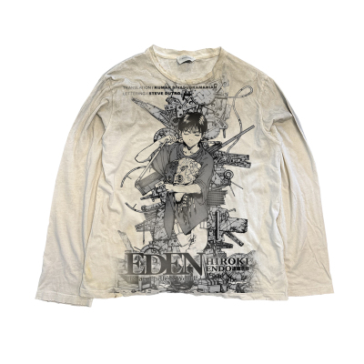十卟SHIBU 伊甸园Eden二次元日漫长袖赛博朋克punk上衣T恤潮感tee