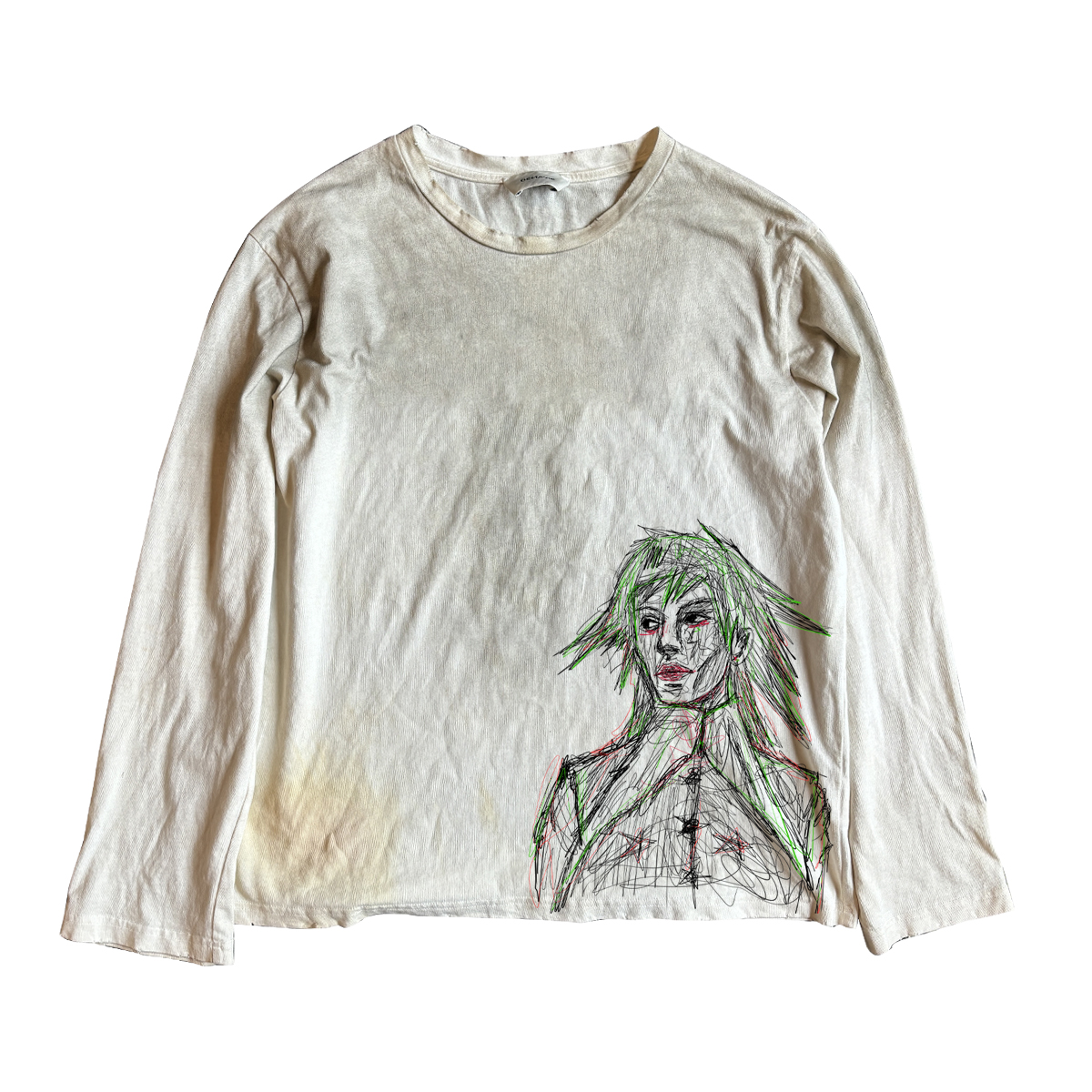 十卟SHIBU 叛逆前卫废土风VTG设计感穿搭图鉴个性脏脏长袖ins朋克