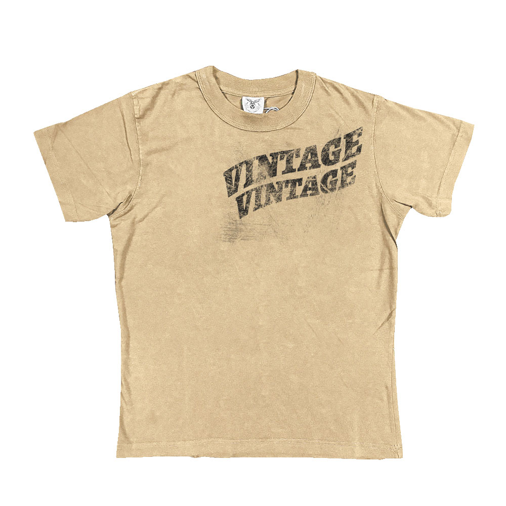 十卟SHIBU 暗黑系废土风做旧字母短袖先锋反叛Remake潮牌男女同款