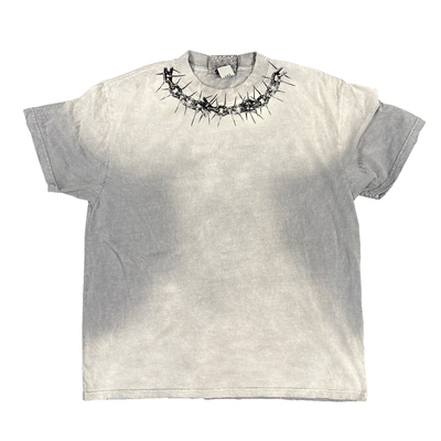 十卟SHIBU 重金属heavy metal个性朋克T恤短袖乐队穿搭铆钉链条